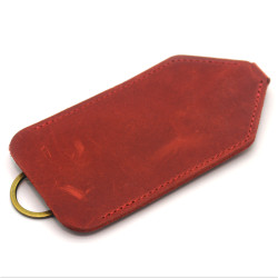 Ключниця шкіряна Крейзі Zoo-hunt червона 1056