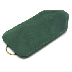 Ключниця шкіряна Крейзі Zoo-hunt зелена 1056