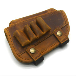 Чохол на приклад Shot з підвищенням Zoo-hunt на кнопках шкіряний віскі 21008/4