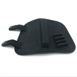 Чохол на приклад Shot з підвищенням Zoo-hunt на кнопках нарізні шкіряний чорний 21009/1