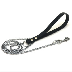 Повідець ланцюг Економ для собак хром ПЛЧ Zoo-hunt  1,5 мм 110 см