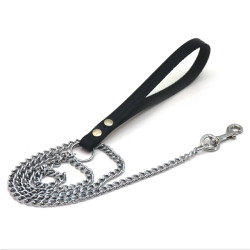 Повідець ланцюг Економ для собак хром ПЛЧ Zoo-hunt  1,5 мм 110 см