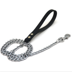 Повідець ланцюг Економ для собак хром ПЛЧ Zoo-hunt  1,5 мм 110 см