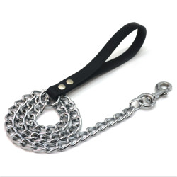 Повідець ланцюг Економ для собак хром ПЛЧ Zoo-hunt  1,5 мм 110 см