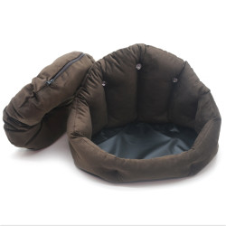 Лежак Zoo-hunt для собак і котів Фараон коричневий  №1 32х43х31 см