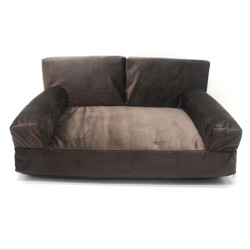 Диван для собак Zoo-hunt Флінт коричневий  №1 48х70х30 см