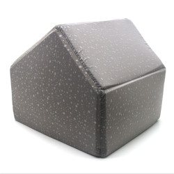 Будиночок для малих собак та котів Zoo-hunt Марсель сірий  №1 40х33х35 см