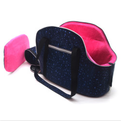 Сумка переноска для котів та малих собак Zoo-hunt Марсель синя  №0 22х32х29 см