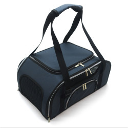 Авіа-Сумка переноска Zoo-hunt для котів та малих порід собак №1 30х45х20 см сіра