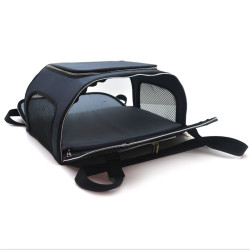 Авіа-Сумка переноска Zoo-hunt для котів та малих порід собак №1 30х45х20 см сіра