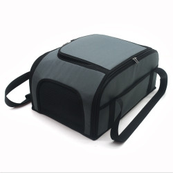 Авіа-Сумка переноска Zoo-hunt для котів та малих порід собак №3 40х55х23 см сіра