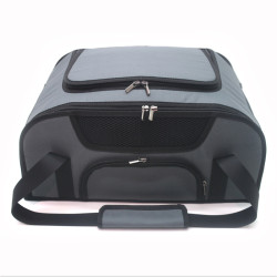 Авіа-Сумка переноска Zoo-hunt для котів та малих порід собак №3 40х55х23 см сіра