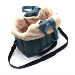 Сумка-лежак для котів та малих собак Zoo-hunt Комфорт L №3 55х30х40 см джинс