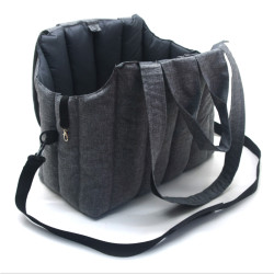 Сумка-лежак для котів та малих собак Zoo-hunt Комфорт L №3 55х30х40 см сіра