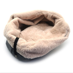 Сумка-лежак для котів та малих собак Zoo-hunt Комфорт L №3 55х30х40 см сіра