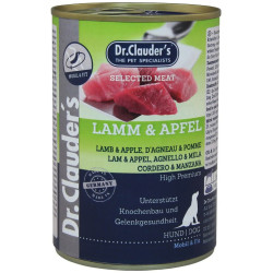 Вологий корм для собак Dr.Clauder’s Selected Meat Lamb & Apple 400 г