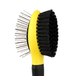 Щітка масажна Bronzedog Двостороння 17 х 3,5 см  S( 0101-027)