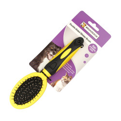 Щітка Масажна Bronzedog Двостороння з кутовими зубами 20,5 х 5,5 см  S( HSAF-S)