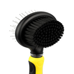 Щітка масажна Bronzedog Двостороння Овальна 19 х 9,5 см  S(0101-041)