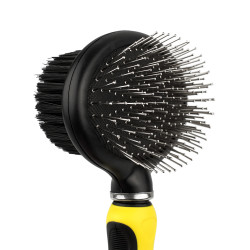 Щітка масажна Bronzedog Двостороння Овальна 20 х 11,5 см  L(0101-039)