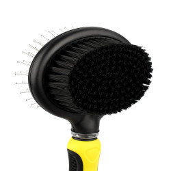 Щітка масажна Bronzedog Двостороння Овальна 20 х 11,5 см  L(0101-039)