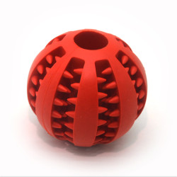 Іграшка для собак і котів м'ячик для корму 5 см  синій 