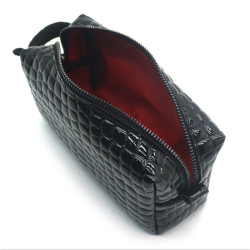 Косметичка Zoo-hunt з екошкіри Кеті 18х10х7 см чорний крокодил лак 1252