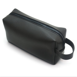 Косметичка Zoo-hunt з екошкіри Кеті 18х10х7 см сірий гладкий 1252