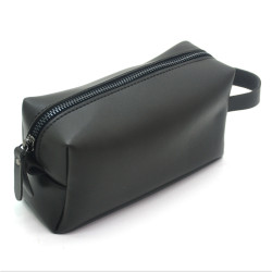 Косметичка Zoo-hunt з екошкіри Кеті 18х10х7 см сірий гладкий 1252