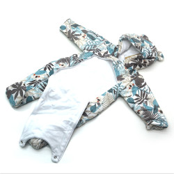 Комбінезон MAŁGOSIA демісезонний Dzungla для немовлят коричнево-блакитний