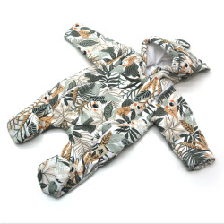 Комбінезон MAŁGOSIA демісезонний Dzungla для немовлят коричнево-зелений