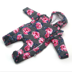 Комбінезон MAŁGOSIA демісезонний Florа для немовлят сірий