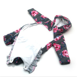 Комбінезон MAŁGOSIA демісезонний Florа для немовлят сірий