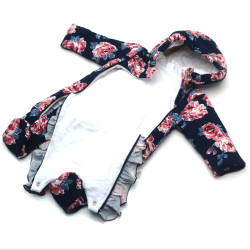 Комбінезон MAŁGOSIA демісезонний Florа для немовлят синій