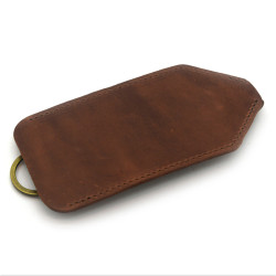 Ключниця шкіряна Крейзі Zoo-hunt коньяк 1056