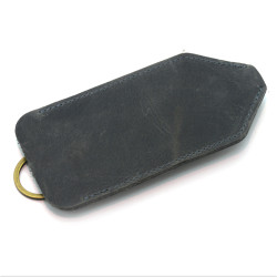 Ключниця шкіряна Крейзі Zoo-hunt сіра 1056