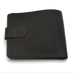 Гаманець шкіряний №2 Крейзі Zoo-hunt коричневий 1070