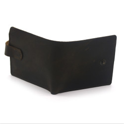 Гаманець шкіряний №2 Крейзі Zoo-hunt коричневий 1070