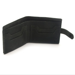 Гаманець шкіряний №2 Крейзі Zoo-hunt сірий 1070