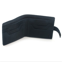 Гаманець шкіряний №2 Крейзі Zoo-hunt синій 1070