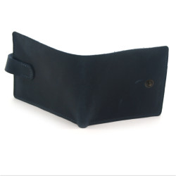 Гаманець шкіряний №2 Крейзі Zoo-hunt синій 1070