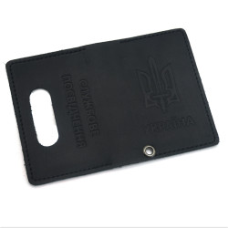 Обкладинка універсальна для документів Zoo-hunt формату ID-картки Службове Посвідчення шкіра Крейзі чорна 1079