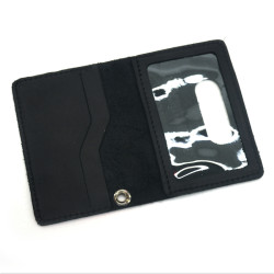 Обкладинка універсальна для документів Zoo-hunt формату ID-картки Службове Посвідчення шкіра Крейзі чорна 1079