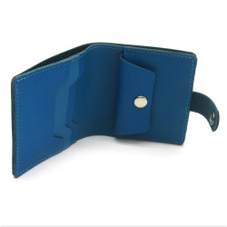 Гаманець шкіряний Весна Zoo-hunt блакитний 1100