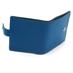 Гаманець шкіряний Весна Zoo-hunt блакитний 1100