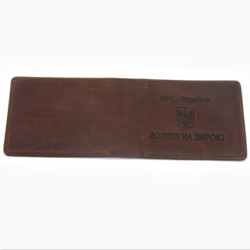 Обкладинка для документів Zoo-hunt шкіра Крейзі Дозвіл на зброю коричнева 5177/к