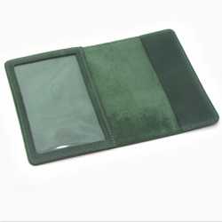 Обкладинка для документів Zoo-hunt шкіра Крейзі Військовий квиток зелена 5179/з