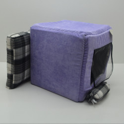 Хатка для собак та котів Zoo-hunt Кубус клітинка 37х37х37 см