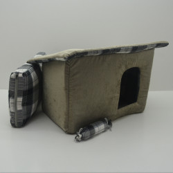 Хатка для собак та котів Zoo-hunt Затишок клітинка 30х50х38 см