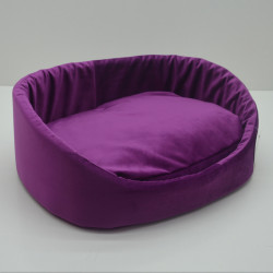 Лежак для собак та котів Zoo-hunt Лагуна фіолетовий №2 37х49х19 см